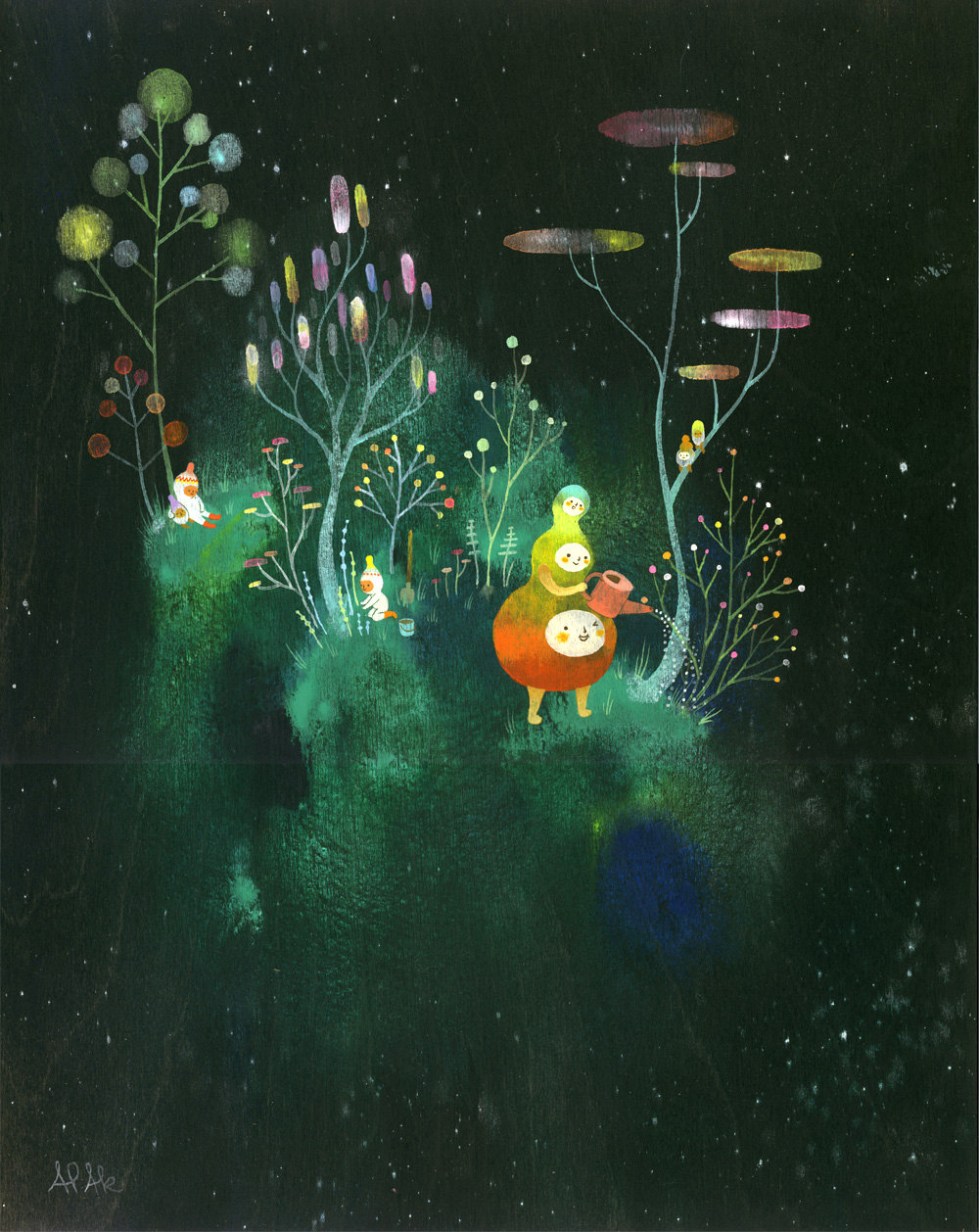 Cosmic Garden Limited Edition Print by apak