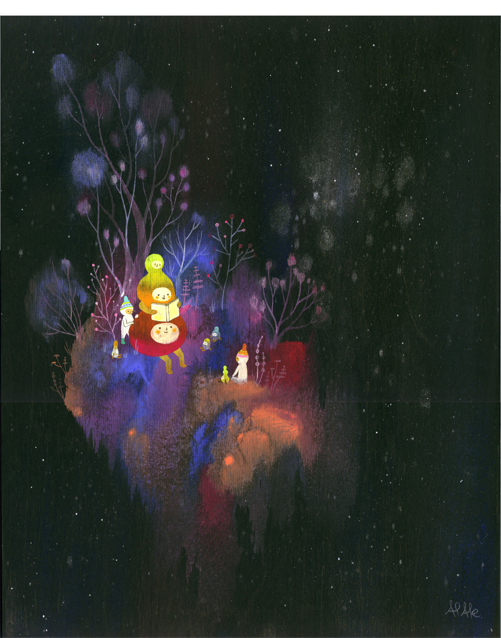 Cosmic Story Limited Edition Print by apak
