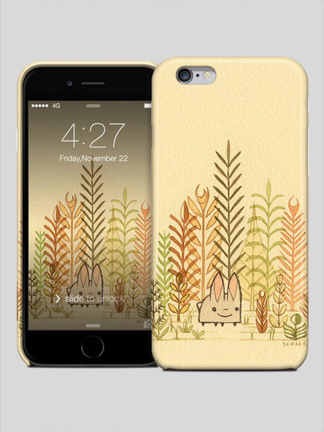 Iphone 6 case – Bunny Amongst Plants