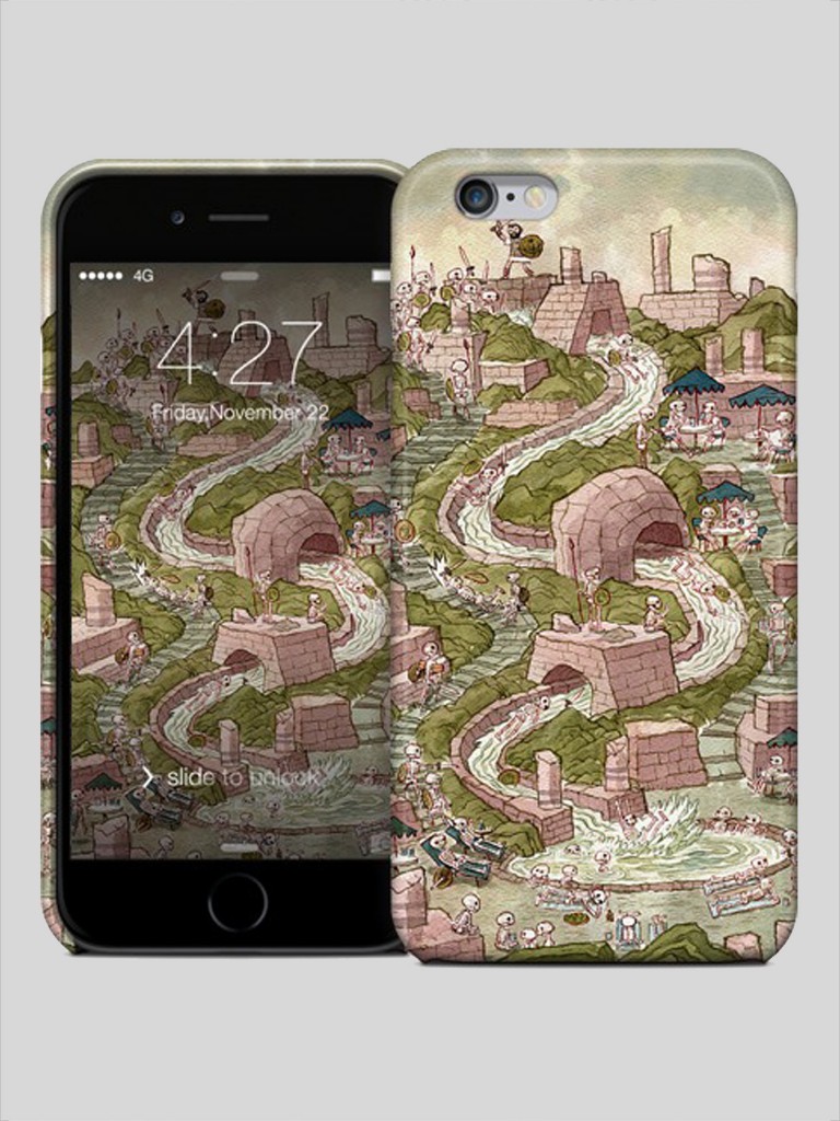 Iphone 6 case – Skeleton Warrior Waterpark