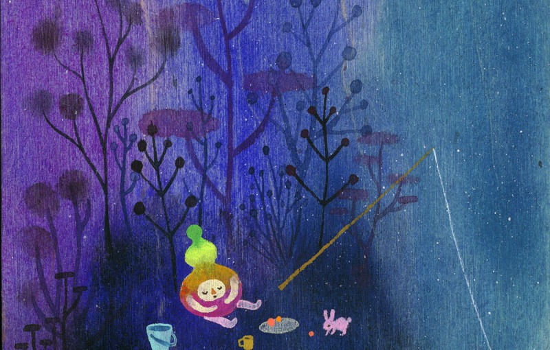 Night Nibbler (Original Painting) by apak