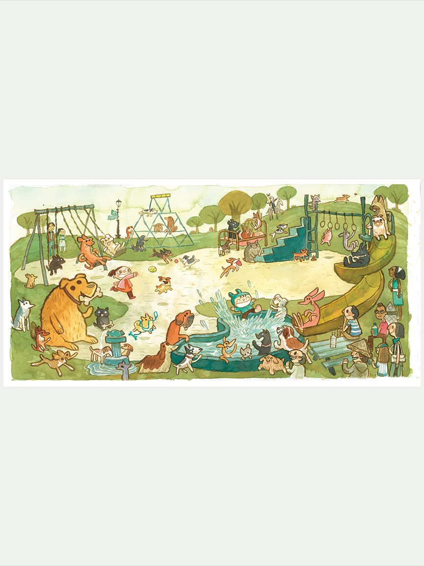 Dogs Enjoying Park
