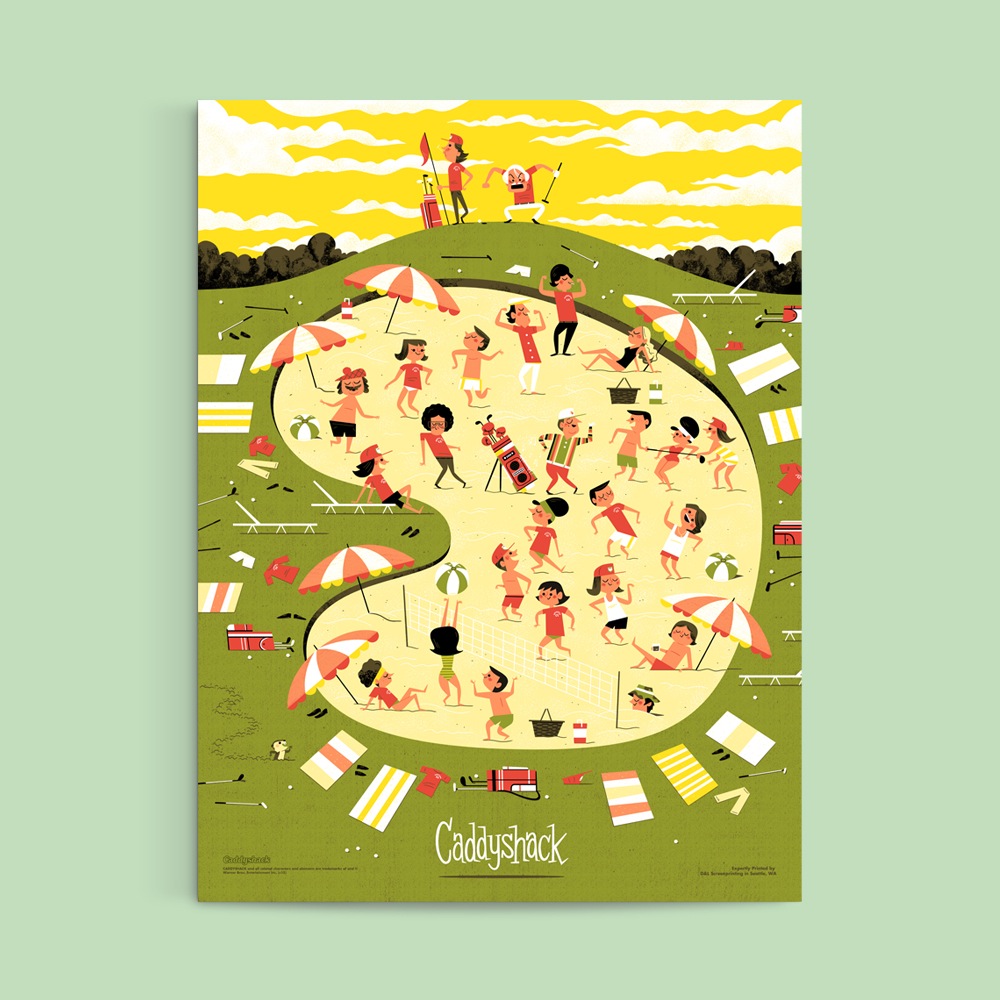 CADDYSHACK POSTER (VARIANT) – $50.00