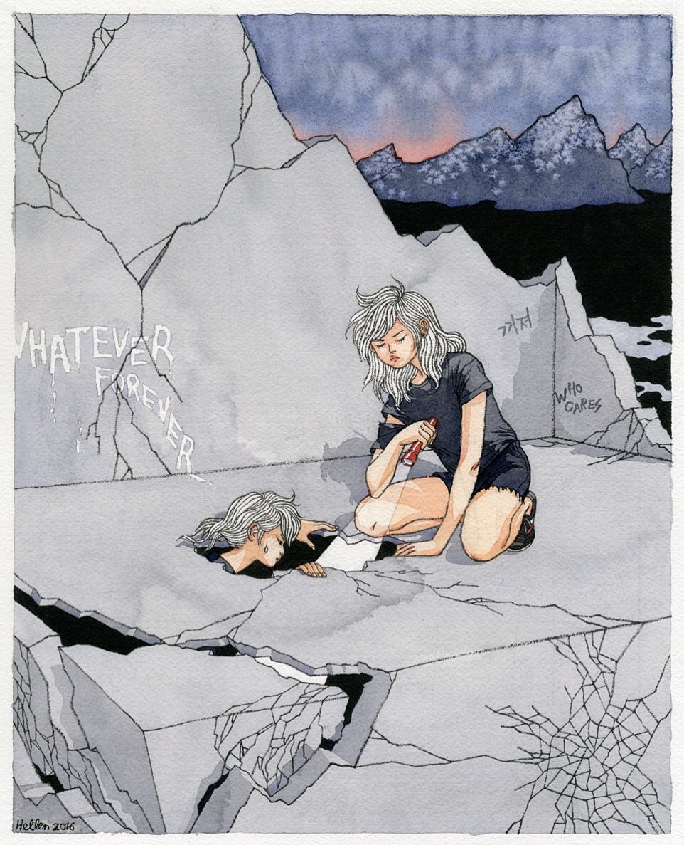 DEEPER INTO THE HOLE print (11×14") – $35.00