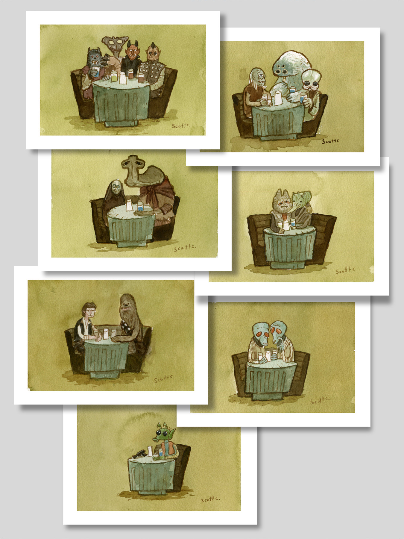 Cantina Table Series (Set of all 7)