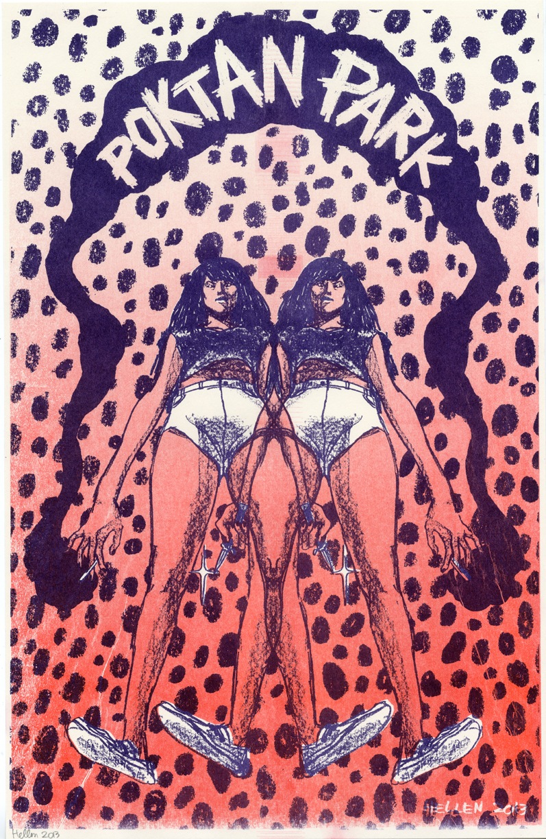 *NEW* POKTAN PARK riso print (11×17") – $10.00