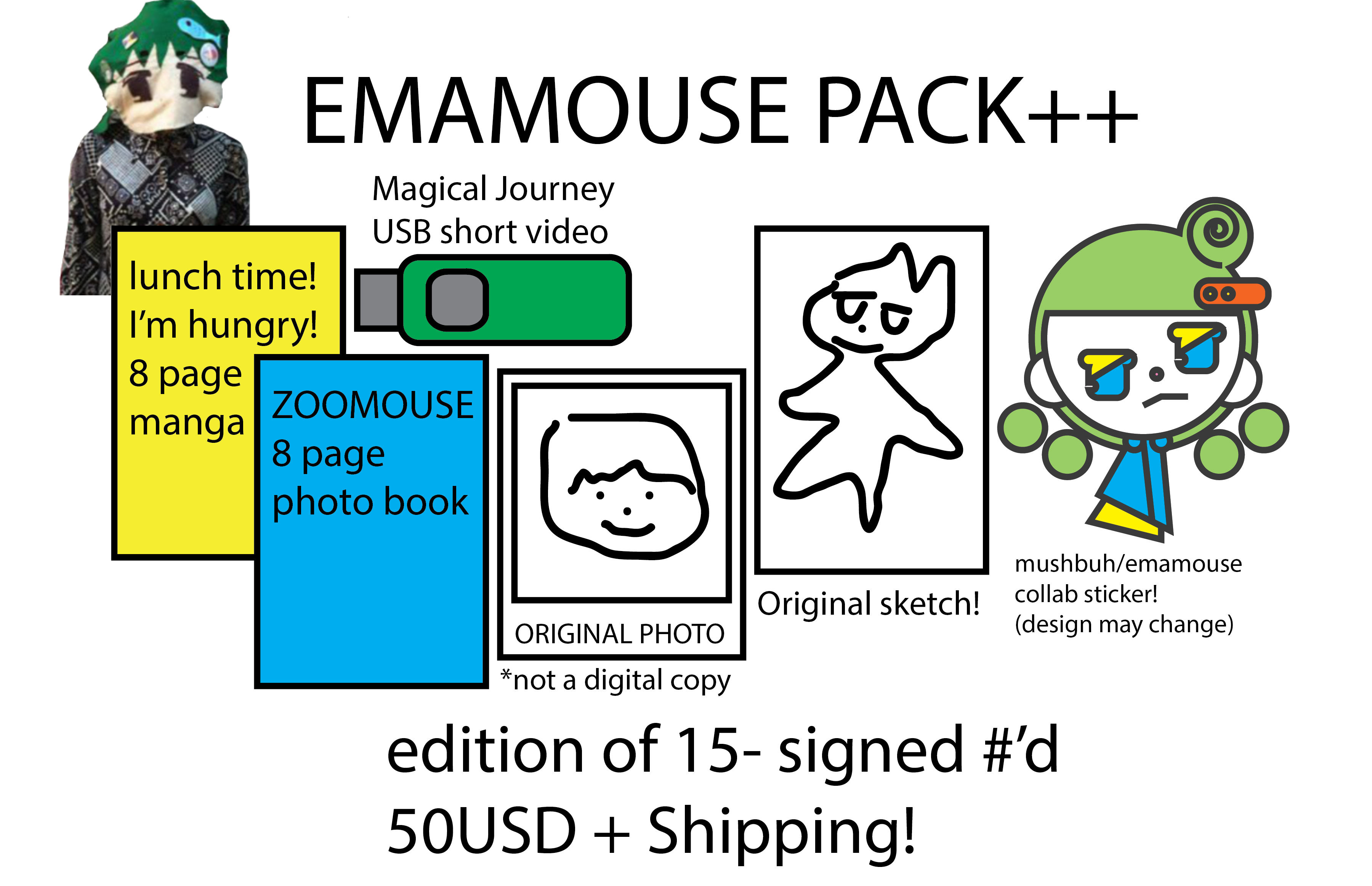(pre order) Emamouse Pack ! – $50.00