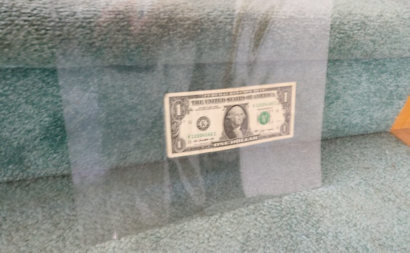 one dollar (laminated) – $2.00
