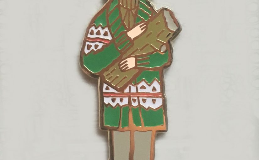 Log Lady Enamel Pin
