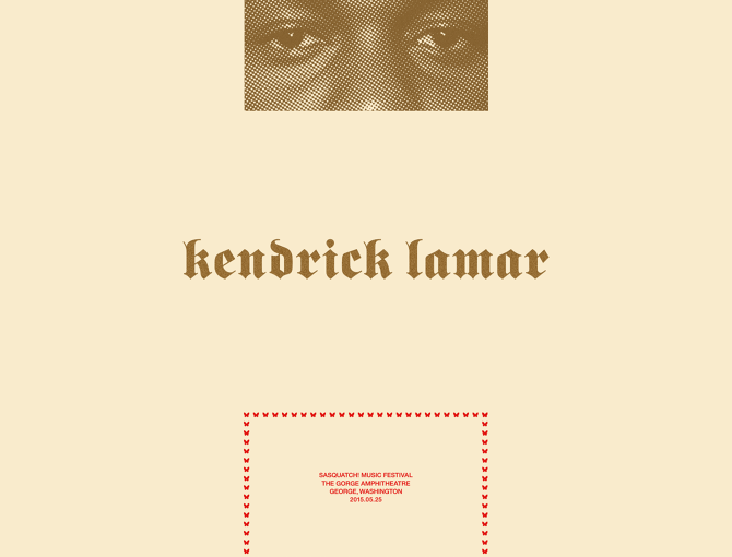 Kendrick Lamar Poster – $30.00