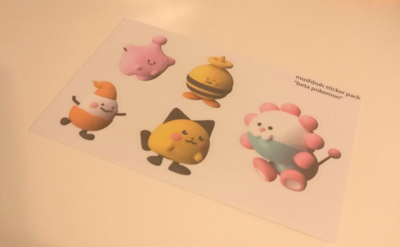 Beta Pokemon Sticker Sheet – $10.00