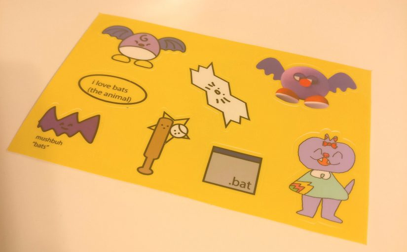 Bat Sticker Sheet – $10.00