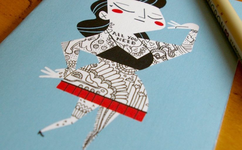 TATTOO IT YOURSELF CARD – LADY – 5 PACK – $10.00
