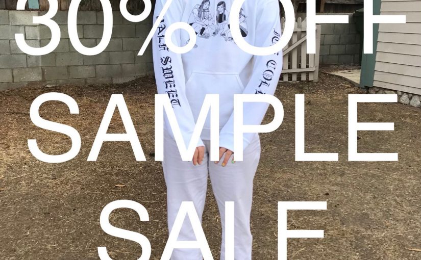 30% OFF SAMPLE SALE – HALF SWEET ICE COLD HOODIE – $35.00