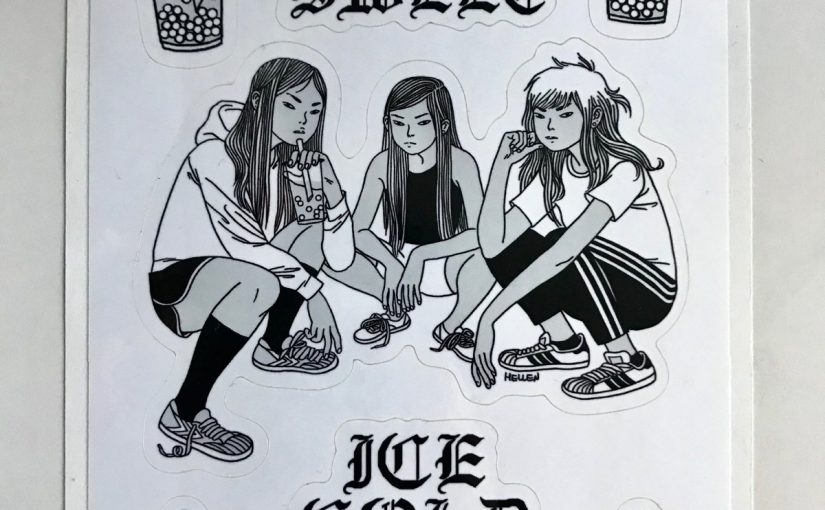HALF SWEET ICE COLD STICKERS – $6.00