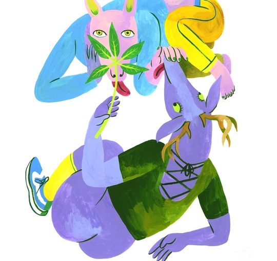 Deer Friends  by Lisa Hanawalt